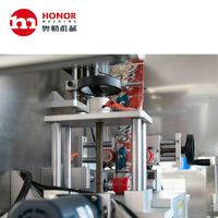 Ligne de production automatique de bouteilles en verre en plastique liquide de toutes sortes Machine d'étiquetage OPP adhésive thermofusible