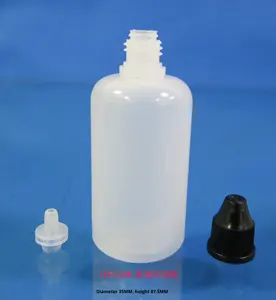 Botella cuentagotas con tapa <span class=keywords><strong>de</strong></span> rosca <span class=keywords><strong>de</strong></span> 50ML, <span class=keywords><strong>gotas</strong></span> para los <span class=keywords><strong>ojos</strong></span> y aceite <span class=keywords><strong>de</strong></span> lavado, pegamento <span class=keywords><strong>lubricante</strong></span>, Dispensador <span class=keywords><strong>de</strong></span> plástico PE, grabado ácido redondo - Product Image 2