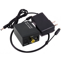 Convertisseur audio numérique-analogique en promotion : Adaptateur SPDIF Coaxial Toslink Optique vers RCA L/R et 3,5 mm avec câble d'alimentation pour PS3