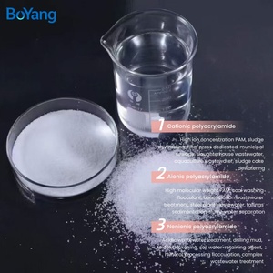 Poliacrilamida Catiónica de Grado Industrial PAM, <span class=keywords><strong>Floculante</strong></span> para Espesamiento y Deshidratación de Lodos en Plantas de Tratamiento de Aguas Residuales - Product Image 1
