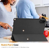 Casing Pelindung Pintar untuk Xiaomi Redmi Pad2 11-inci Model 2025, Penutup Lipat Tiga dengan Fitur Bangun/Tidur Otomatis dan Slot Pena