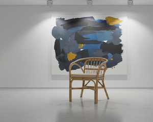 Fauteuil de loisirs en rotin moderne Dolvio, design tressé à la main, confortable et élégant, pour chambre, salon, appartement, hôtel, durable - Product Image 3