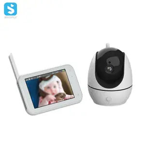 Newest 4.5 Inch Screen Temperature Crying Detection Baby Monitor High Definition Camera Two-way Audio Baby Monitor