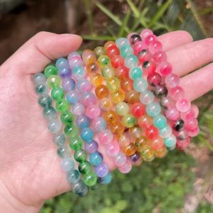 Bracelet naturel en perles de verre colorées, pierre de l'amour-propre, innovant, support d'audit d'usine en marque blanche - Product Image 2