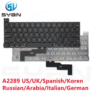 Laptop A2289 tastiera UK inglese FR francese DE German SP spagnolo italiano danese per MacBook Pro Retina 13 "EMC3456 2020 anno