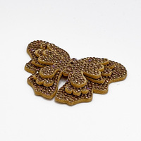 Appliques papillon en strass brillant pour robes de soirée et embellissements de chaussures