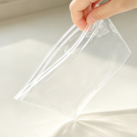 Sacs à fermeture éclair en PVC transparent personnalisés avec impression de logo, étanches et refermables, pour le rangement de bijoux et de petites pièces