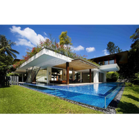 Panneau de piscine en acrylique transparent/clair écologique Leyu Factory Private Villa House, haute transmission lumineuse, 20 ans de garantie