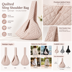 Pet Accessories Outdoor Use Quilted Factory Direct <b>Dog</b> Multifunctional Luxury Style Nylon Zipper Closure Pet <b>Sling</b> Bag - Product Image 1