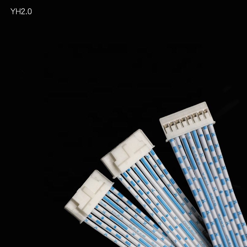 Кабель Hy2.0 под заказ, электронный кабель, провод HY2.0, разъем 2-8 pin 2468, плоский ленточный кабель, жгут проводов Hy2.0 4p