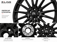 Nuevas Llantas de Aleación Personalizadas ZL para Mercedes Clase C W206 de 18-20 Pulgadas, Monobloque de Aluminio Forjado, Multirradio, ET 35 mm