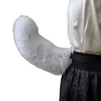 Accessoire de cosplay pour jeu de rôle, décoration d'Halloween, matériel DIY pour queue de renard et de chat, avec accessoire photo