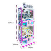 Kising Meilleures ventes Mini machine à griffes à monnayeur de haute qualité pour enfants, compacte, pour la distribution de jouets, de friandises et de cadeaux