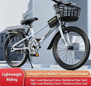 <span class=keywords><strong>Vélo</strong></span> tout-terrain pour enfants IDS à vitesse unique, roues à rayons 20/22/24 pouces, freins à disque en carbone, fourche, panier, porte-bagages, béquille, selle, pour garçons et filles, <span class=keywords><strong>vélo</strong></span> d'extérieur - Product Image 2