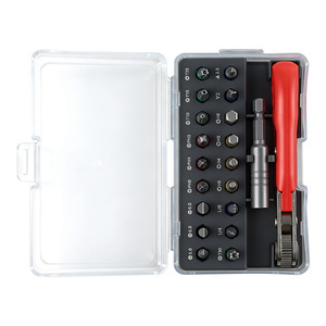 Miniature <b>Screwdriver</b> <b>Set</b> With Torx <b>Bits</b> And Socket Wrench For Small Spaces Reversible 36-Tooth Ratchet Multi-Tool <b>Set</b> - Product Image 3