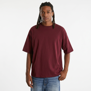 Camiseta Urbana Personalizada para Hombre, Estilo Holgado, 100% Algodón Pesado, Manga Corta, Cuello Redondo, Ecológica, Estilo Urbano - Product Image 1