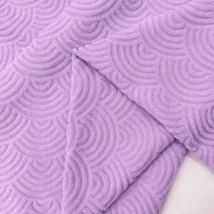 Tissu en terry jacquard 280g, doux et respirant, matériau tricoté pour peignoirs, pyjamas, vêtements et jouets pour filles et <span class=keywords><strong>garçons</strong></span> - Product Image 3