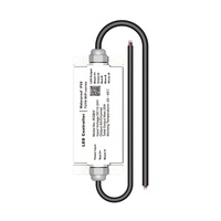 Contrôleur LED Aipin RGBW Tuya Smart WiFi 12V-24V 6A 4 canaux 576W CE RoHS IP68 étanche pour bandes SMD5050, contrôle vocal, 20m 15A