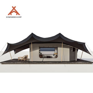 カワゲボ キャンプ ラグジュアリー 1～<span class=keywords><strong>2</strong></span>人用 PVDF防水キャンバス サファリグランピング キャンプテント（バスルーム付き） アウトドアリゾート・ホテル向け - Product Image 2
