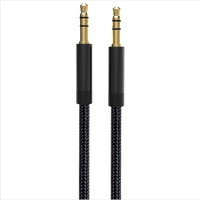 Câble audio AUX 3,5 mm mâle-mâle, cordon stéréo tressé pour autoradio, haut-parleur, casque, téléphone, ordinateur portable, tablette