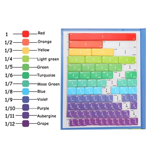 Cerchi frazionari per l'apprendimento della <span class=keywords><strong>matematica</strong></span> nella scuola materna, ausili didattici, puzzle magnetico con dischi frazionari - Product Image 4