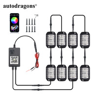 Kit d'éclairage sous caisse pour ATV, UTV, RZR, SXS, Rock Wheel Light RGB IP68 avec 144, 216, 288 ou 432 LED pour Can-Am Polaris/ Sand Spider Dune Buggy