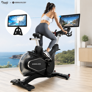 Vélo <span class=keywords><strong>elliptique</strong></span> professionnel en acier robuste pour vélo d'intérieur, vélo de gym, vélo d'exercice à résistance magnétique - Product Image 1