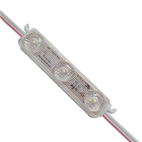 Nouveau design DC12v 1.2W 3 LEDS, module d'affichage à injection ultrasonique monocouleur, étanche IP67, extérieur, SMD 2835 5730 modules LED