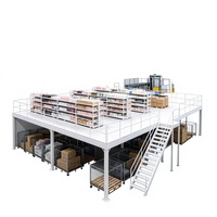 HONGXIN Étagère de mezzanine en acier robuste sans boulons, réglable, en acier laminé à froid, avec revêtement en poudre, protection contre la corrosion, personnalisable