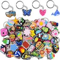 PINSHUO Lot de 30/50/100/200 porte-clés aléatoires et variés, mignons, pour récompenses en classe et incitations pour les étudiants