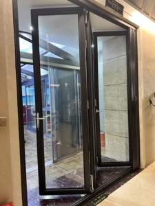 Водонепроницаемая Складная раздвижная дверь из алюминиевого сплава - Product Image 5