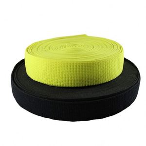 2.8cm Black Pulled Hair Soft Polyester Nylon Elastic Band Webbing Clothing Accessories Custom Brand - Product Image 3