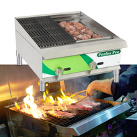Barbecue au gaz professionnel avec brûleur à pierre de lave, 35 000 BTU