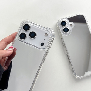 Coque de téléphone antichoc à quatre coins avec miroir électroplaqué pour <span class=keywords><strong>iPhone</strong></span> 17, compatible avec <span class=keywords><strong>iPhone</strong></span> 17 Air, 16, 17 Pro Max - Product Image 5