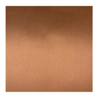 12 × 24 Zoll Kunstlederbleche 0,8 mm gebürstetes Kupfer/schwarze laserfähige Lederplatten ohne Kleber