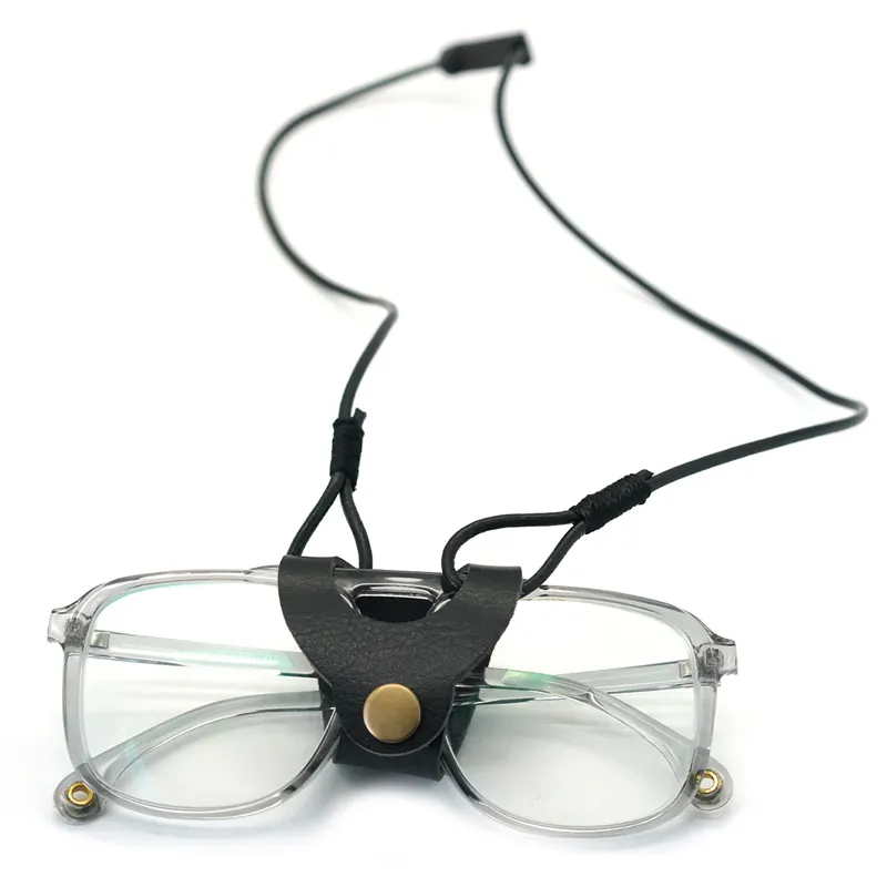 Cordón de cuero gafas de sol gafas de lectura gafas de gafas, gafas sostenedor correa de la cadena