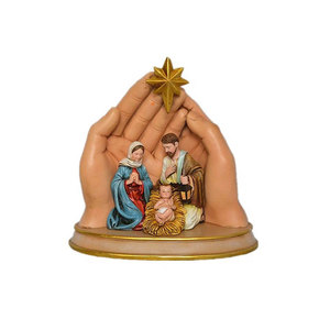 7.5 Inch Resin Home Decor Religious Items Hand Holy Family Statues - Product Image 1