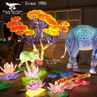 Handgemachte fortschritt liche LED-Lampen für chinesische Laterne Festival Dekorationen Beliebte Tier Dinosaurier Nummer Ss wasserdichte Eigenschaften