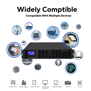 Alimentation électrique UPS monophasée <span class=keywords><strong>en</strong></span> rack 1 kVA, OEM/ODM, longue autonomie sans batterie pour l'industrie/PC/médical - Product Image 5