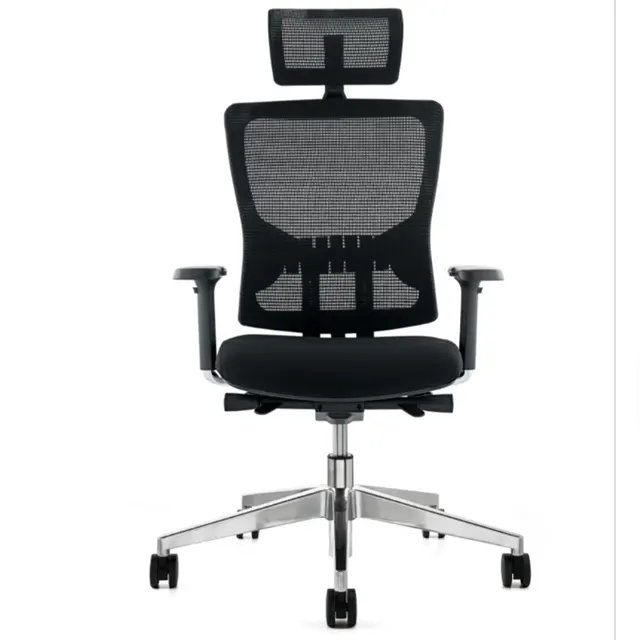 Cadeiras ergonômicas de escritório, cadeiras de escritório executiva da china com parte traseira alta moda preta, vermelho, branco, azul, metal, oem