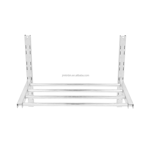 Étagère murale ronde en acier inoxydable, support mural réglable en hauteur pour le rangement dans les cuisines d'hôtel - Product Image 1