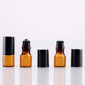 Flacons de <span class=keywords><strong>parfum</strong></span> roll-on vides en verre ambré de 2 ml, 3 ml, 5 ml, 10 ml pour huiles essentielles – Emballage de voyage compact - Product Image 2
