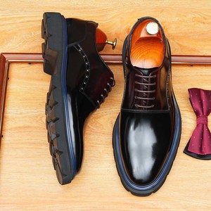 Zapatos de Vestir Formales de Cuero Clásicos para Hombre, Diseño Artesanal, con Cordones, de Lujo, para Otoño, que Aumentan la Estatura, Venta al Por Mayor de Fábrica - Product Image 6