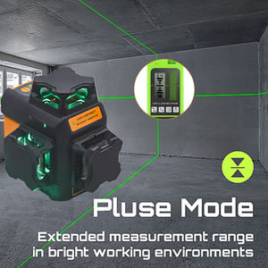 Niveau laser à 12 lignes, auto-nivelant, faisceau vert 3x360, niveau laser croisé pour la pose de carrelage, la construction, le montage d'images - Product Image 6