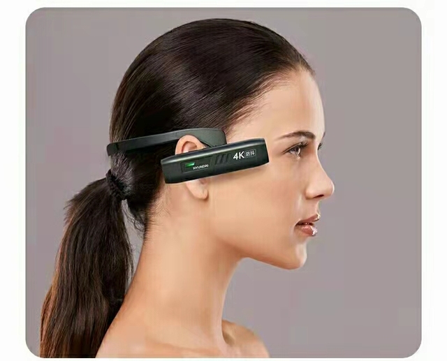 Adjustable Head Mounted Camera for Mobile Live Streaming Vlog Video Camcorder 4K