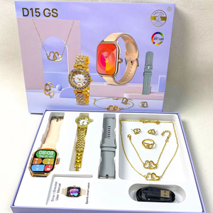 D15 Gs <span class=keywords><strong>Montre</strong></span> Connectée 2025 pour <span class=keywords><strong>Femme</strong></span>, Luxe A58 Plus Smartwatch, Ensemble de Montres Connectées 7 en 1 - Product Image 2