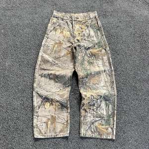 High Quality Stacked Camouflaged Straight Wide Leg <strong>Real</strong> Tree Camo Pants Manufacturer Custom Printing Casual <strong>Denim</strong> New Trending - Product Image 2