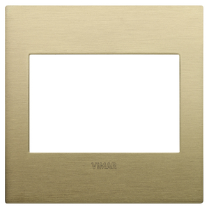 Plaque murale Vimar Classic 3M en laiton brossé 9,7 cm x 9,65 cm - Product Image 1