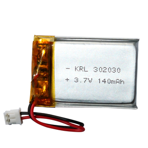 Литий-ионные аккумуляторы 302030 3.7V 140mAh Light-Temperature Pouch от производителя, Корея, с сертификатом KC, перезаряжаемые. - Product Image 1