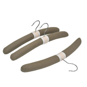 Perchas de tela suave para muestras, colgadores acolchados de satén para ropa, colgador de muestra de tela de algodón - Product Image 2